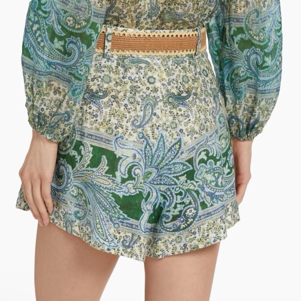 Zimmermann Ottie Tuck Linen Shorts - Picture 3 of 7